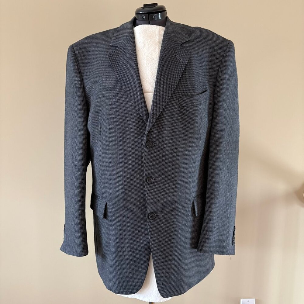 Gianfranco Ruffini size 44R charcoal sport coat